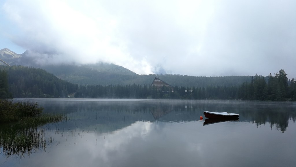 Misty lake Strebske Pleso