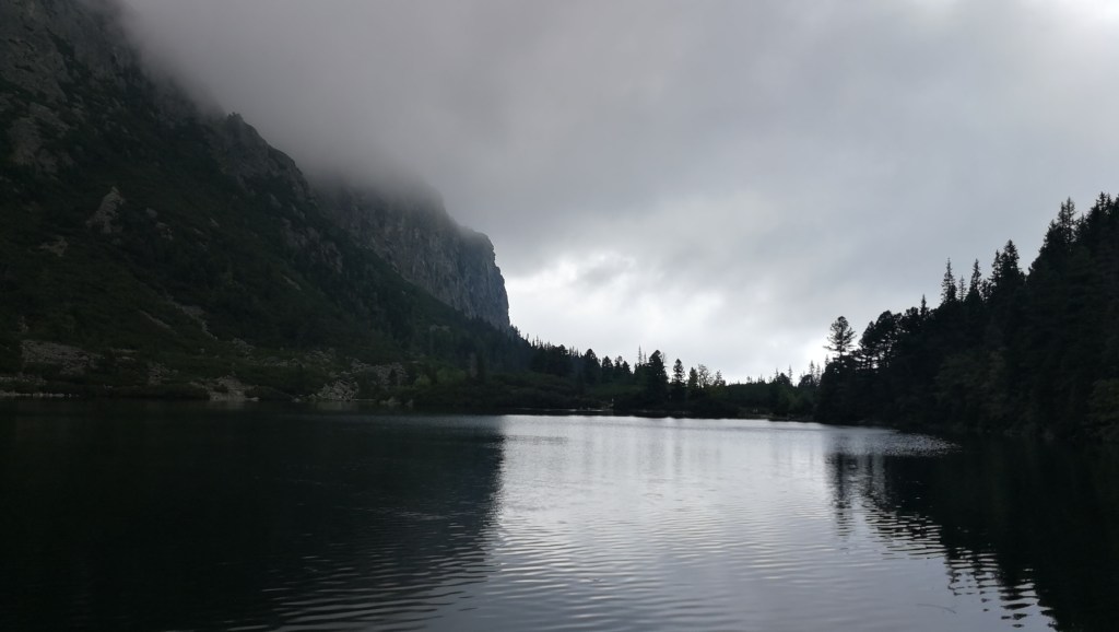 Popradske Pleso mountain lake