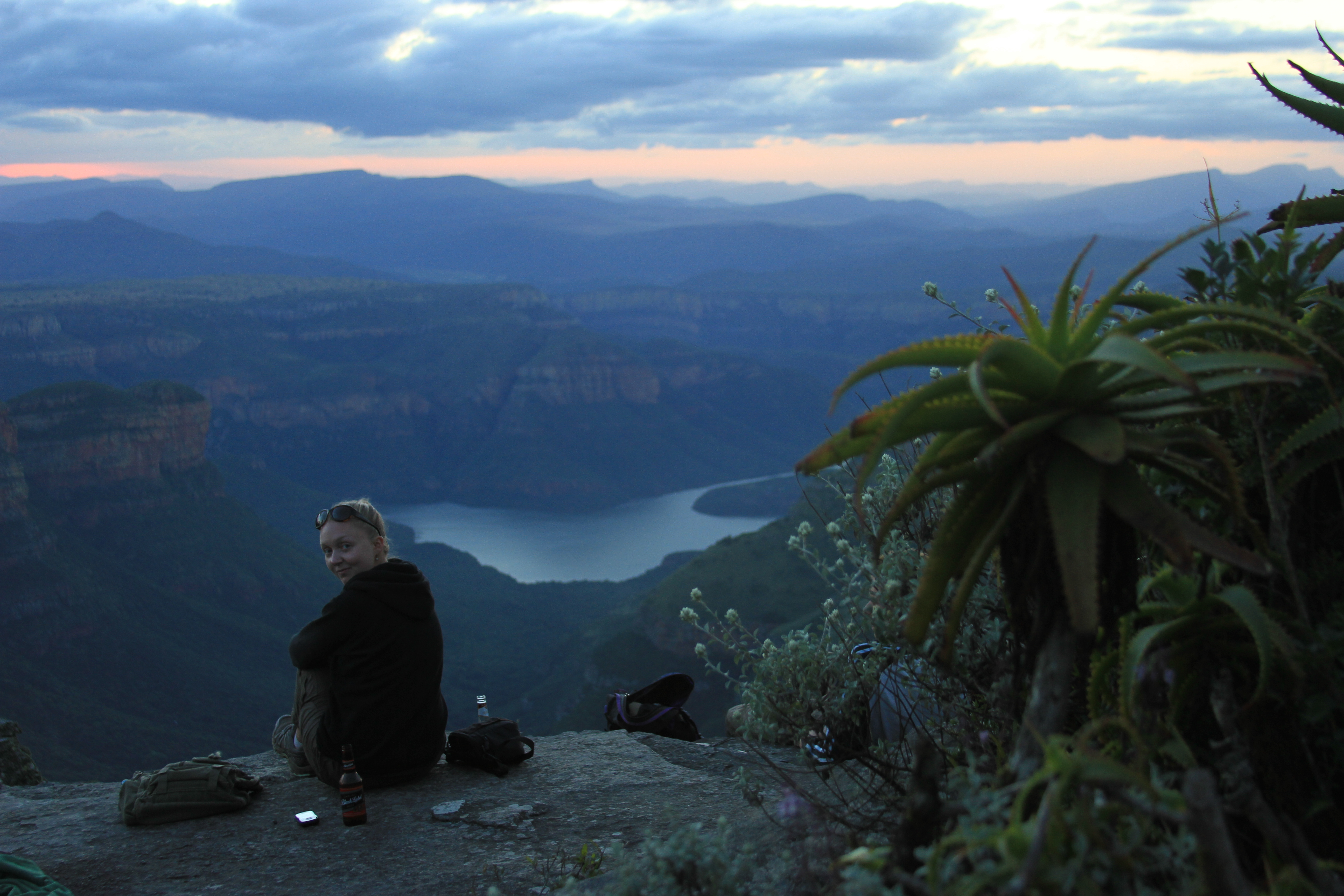 Rie at Blyde River Canyon, South Africa