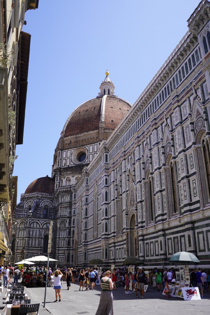 The majestic cathedral 'Cattedrale di Santa Maria del Fiore' in Firenze, Florence Italy