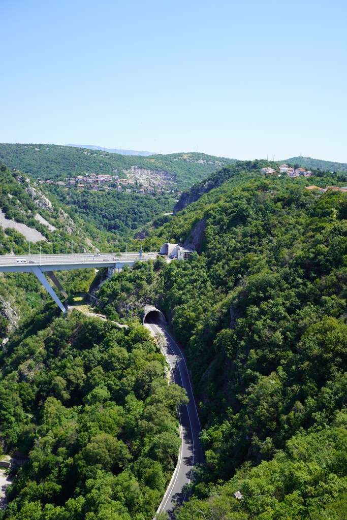 A view of Most Rječina from Trsat Castle, Rijeka