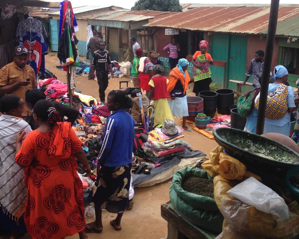 Colorful streetmarket in Wundanyi, Taita Hills, Kenya