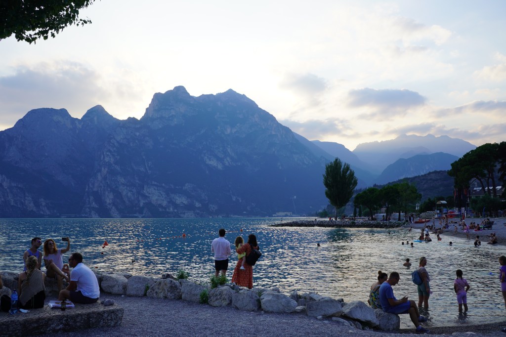 An evening by the lake in Torbole, Lake Garda