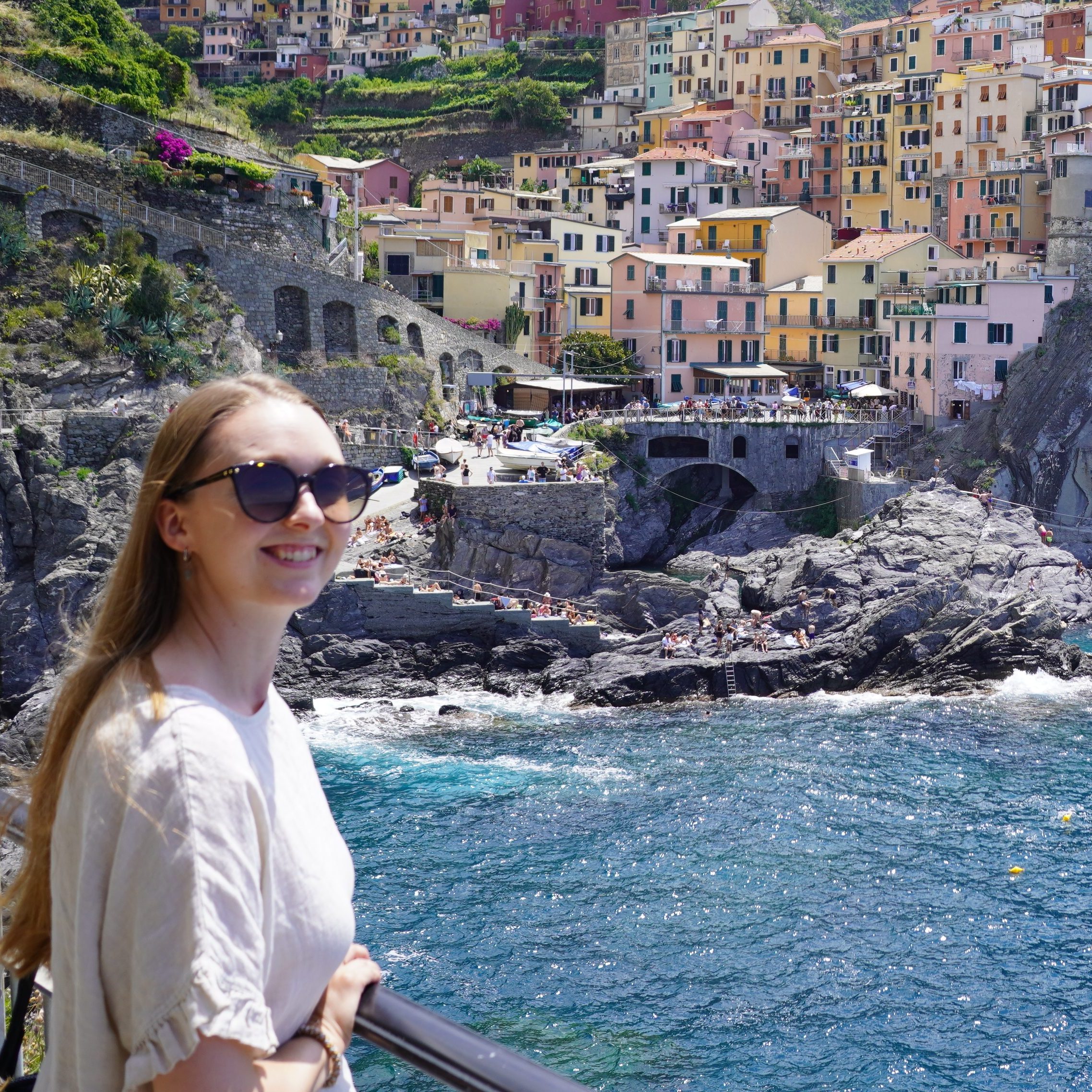 The colorful seaside town Manarola in Cinque Terre