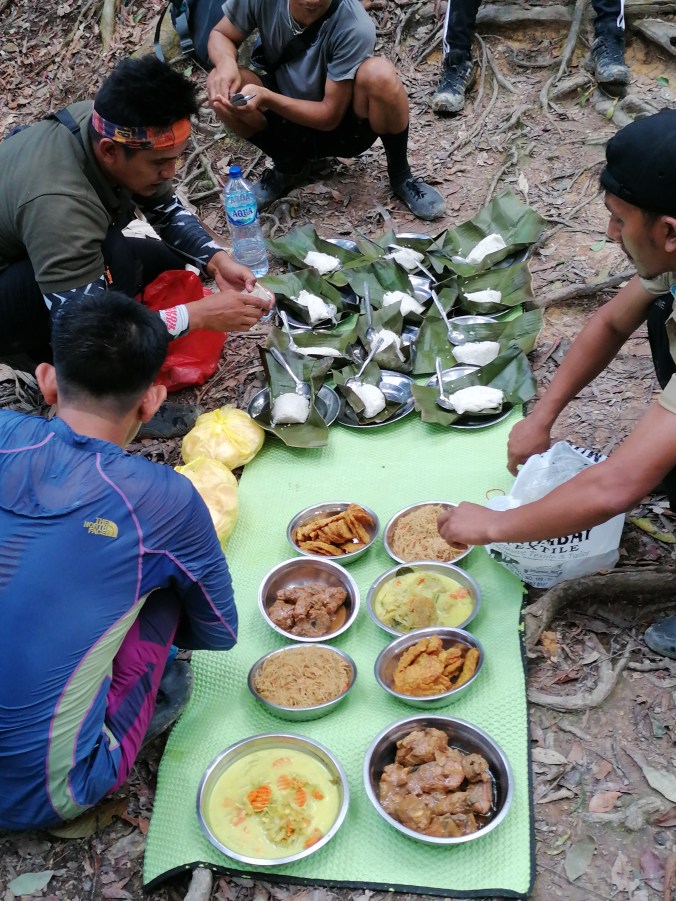 Lunch is served! In the Sumatran jungle