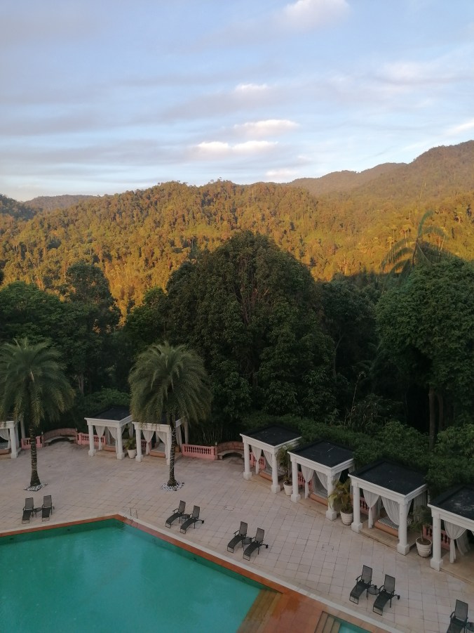 The gorgeous view from the hotel room